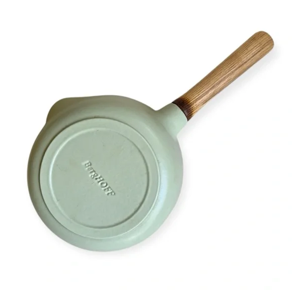 BergHOFF Ron 7" Saucepan 1.8Qt., Green, Enameled Cast Iron, Wood Handle
